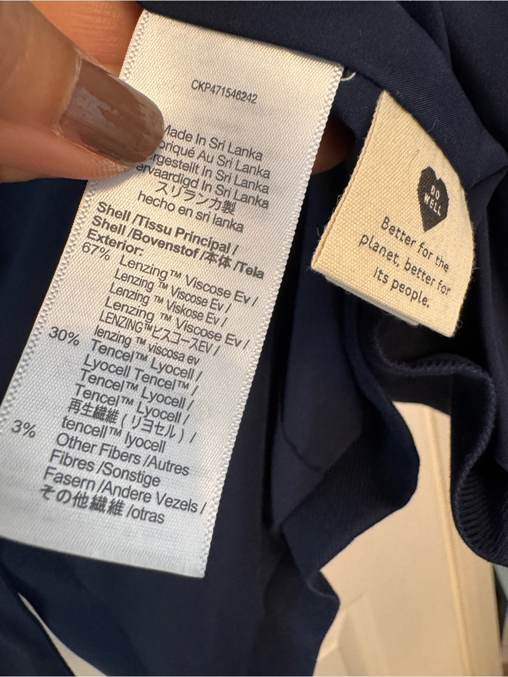 New - Madewell women’s navy  Single-Button Blazer - Picture 4 of 6